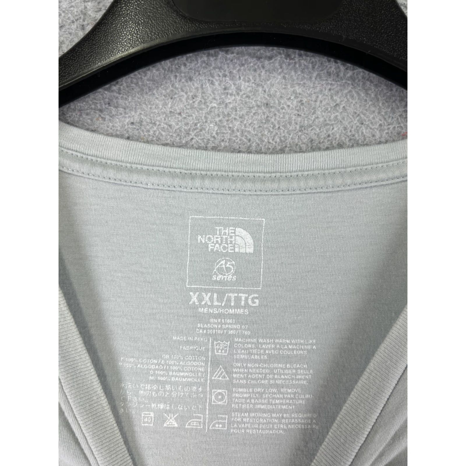 The North Face The North Face Shirt Men 2XL Gray Hooded Long Sleeve Polyester City Logo T-Shirt Mens Size US XXL / EU 58 / 5 - 7 Thumbnail