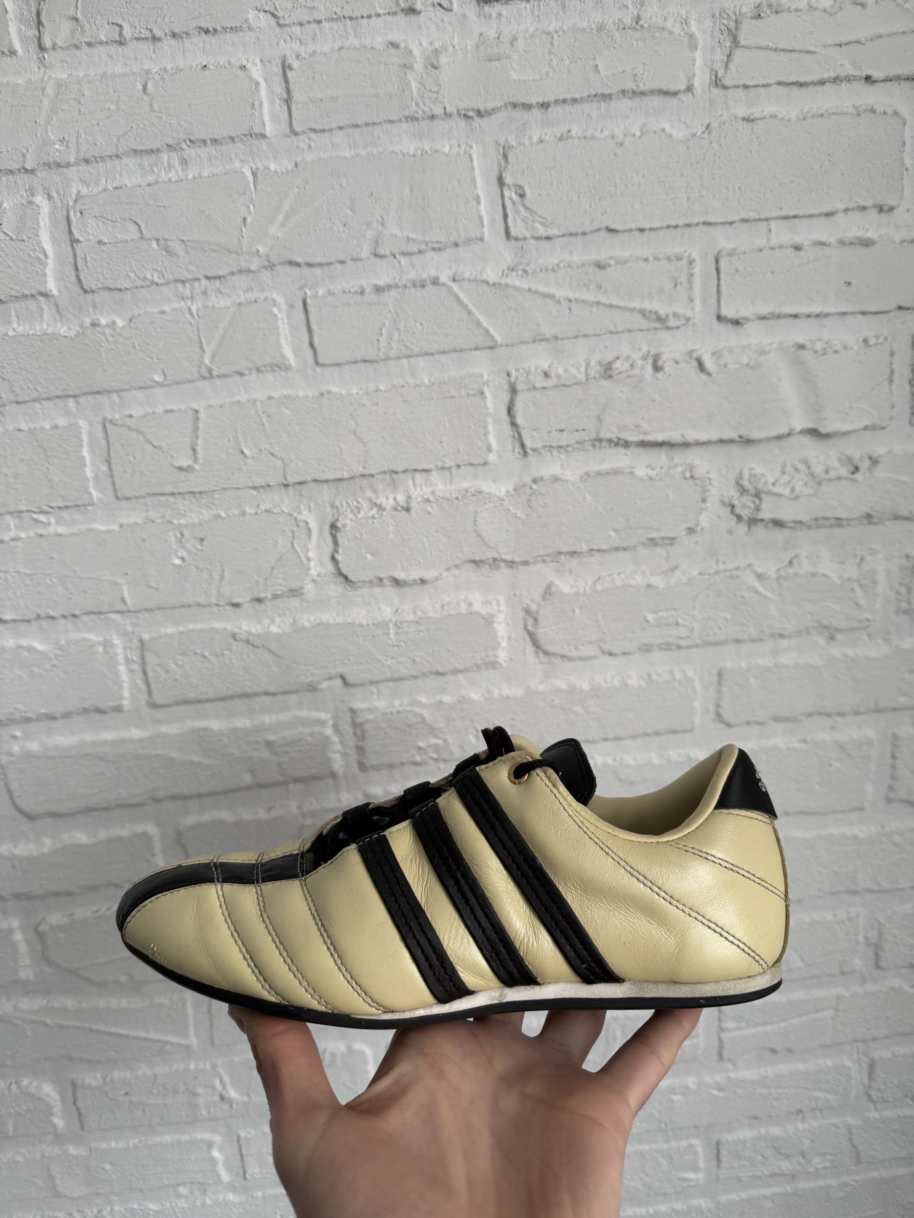 Adidas Vintage 2000s Adidas Taekwondo beige leather low sneakers Size US 7 / IT 37 - 8 Thumbnail