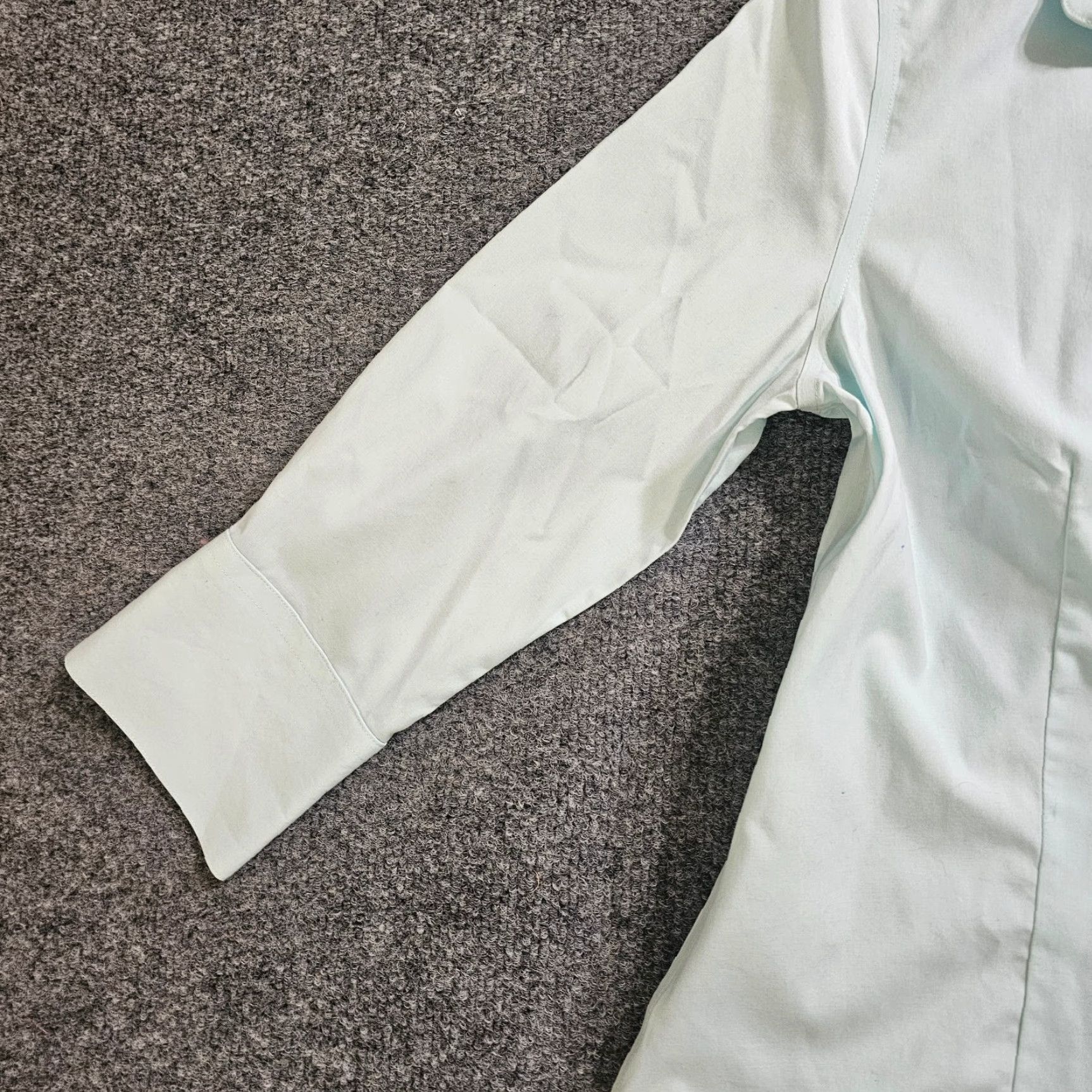 Vintage Foxcroft Top Shirt Womens 6 Petite Green Button Long Sleeve Career Basic Non-Iron Blouse / Foxcroft / 6P / Green / Petite / Women’s Size M / US 6-8 / IT 42-44 - 4 Thumbnail