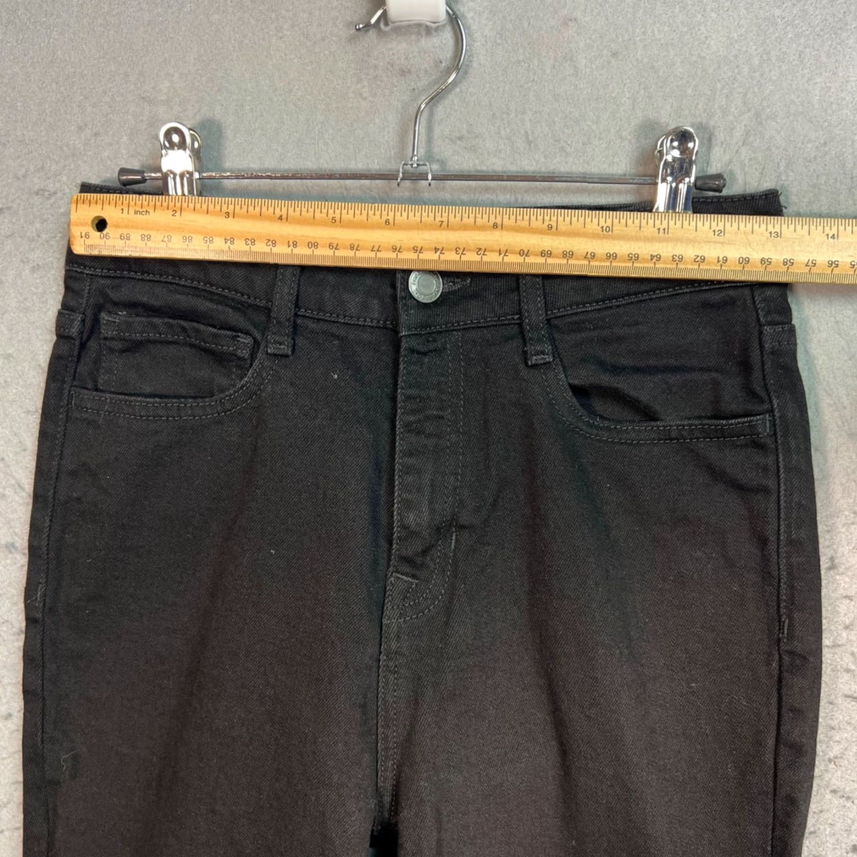 Frank And Oak Frank And Oak Womens Jeans Slim Black 27 High Rise 5-Pocket Denim Cotton Blend Size 27" / US 4 / IT 40 - 6 Thumbnail