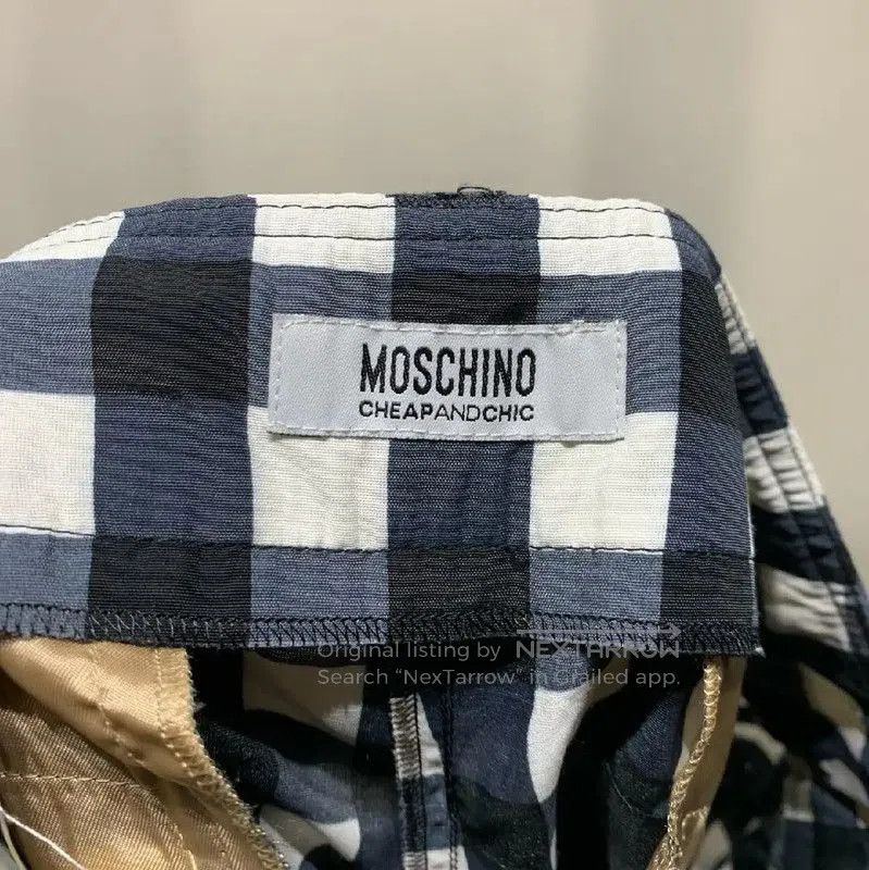 Moschino Moschino Black Gingham Women's Shorts . Size 28" / US 6 / IT 42 - 2 Thumbnail