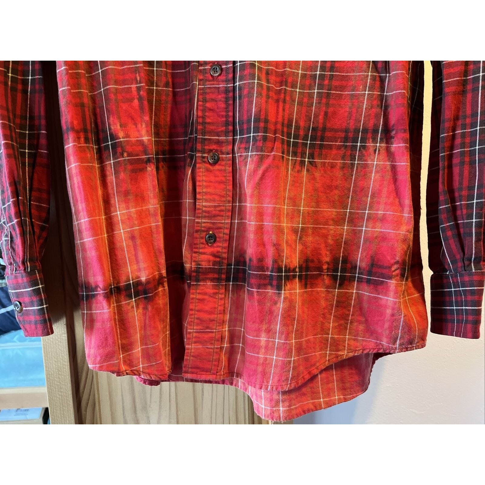 Pendleton Pendleton Mens L Red Plaid LS pima cotton merino wool shirt Size US L / EU 52-54 / 3 - 12 Thumbnail