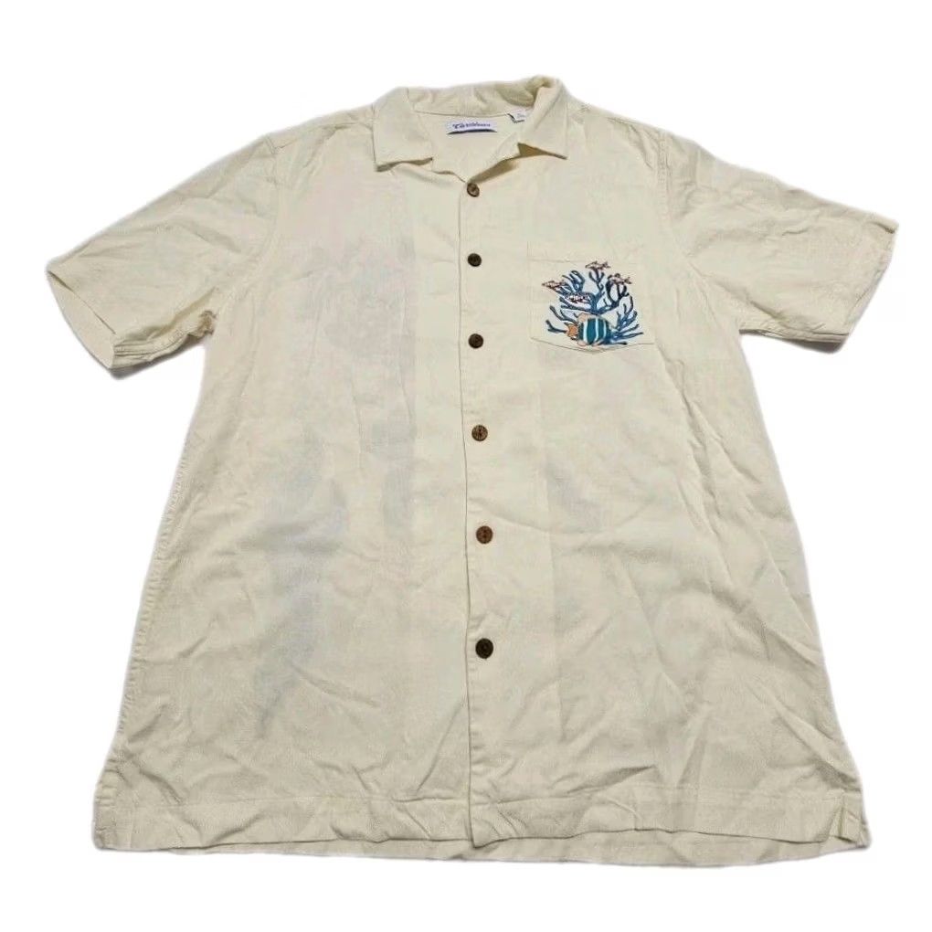 Vintage VINTAGE Caribbean Camp Shirt Mens M Sea Turtle Coral Reef Embroidered Tropical Size US M / EU 48-50 / 2 - 5 Thumbnail
