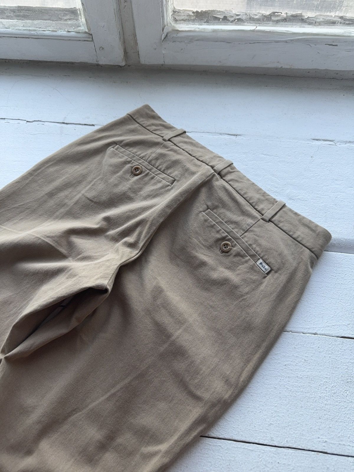 Polo Ralph Lauren 00s Designer Luxury Polo Ralph Lauren beige pants Size 30" / US 8 / IT 44 - 11 Thumbnail