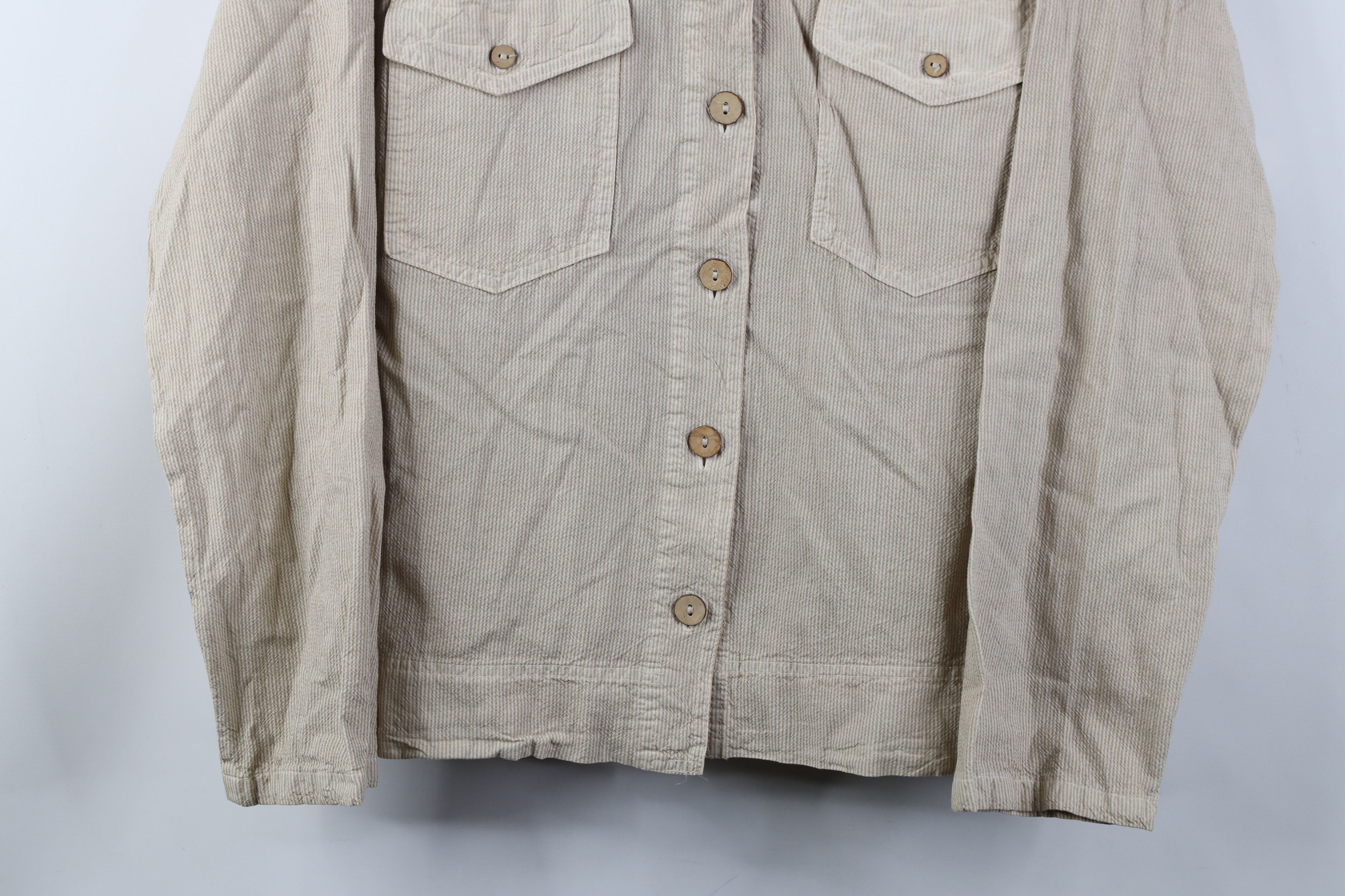 Vintage Vintage 90s Streetwear Cotton Shirt Trucker Jacket Jac USA Size M / US 6-8 / IT 42-44 - 3 Thumbnail