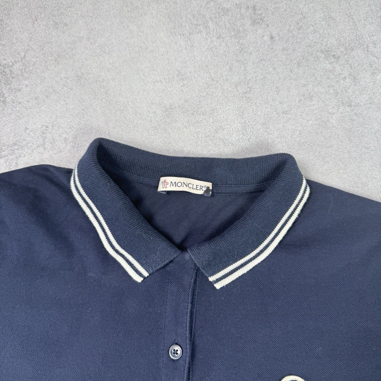 Moncler Moncler Polo T Shirt Blue Size s Size S / US 4 / IT 40 - 3 Thumbnail