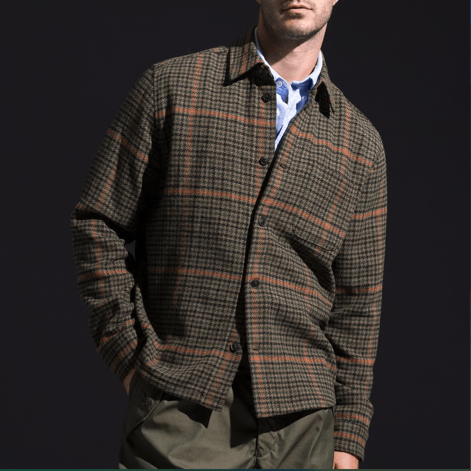 Les Deux Kody Houndstooth Overshirt Size US L / EU 52-54 / 3 - 4 Thumbnail