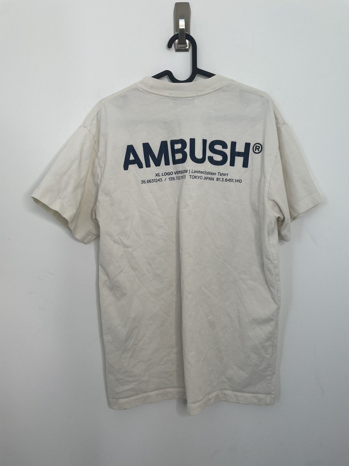 Ambush Design Ambush T Shirt XL Logo Japan Limited Edition Cream Medium Size US M / EU 48-50 / 2 - 2 Thumbnail