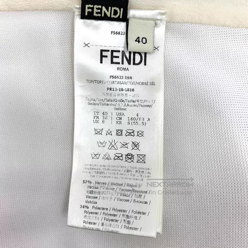 Fendi Fendi White Karl Lagerfeld Signature Cartoon Embroidered L Size XS / US 0-2 / IT 36-38 - 6 Thumbnail