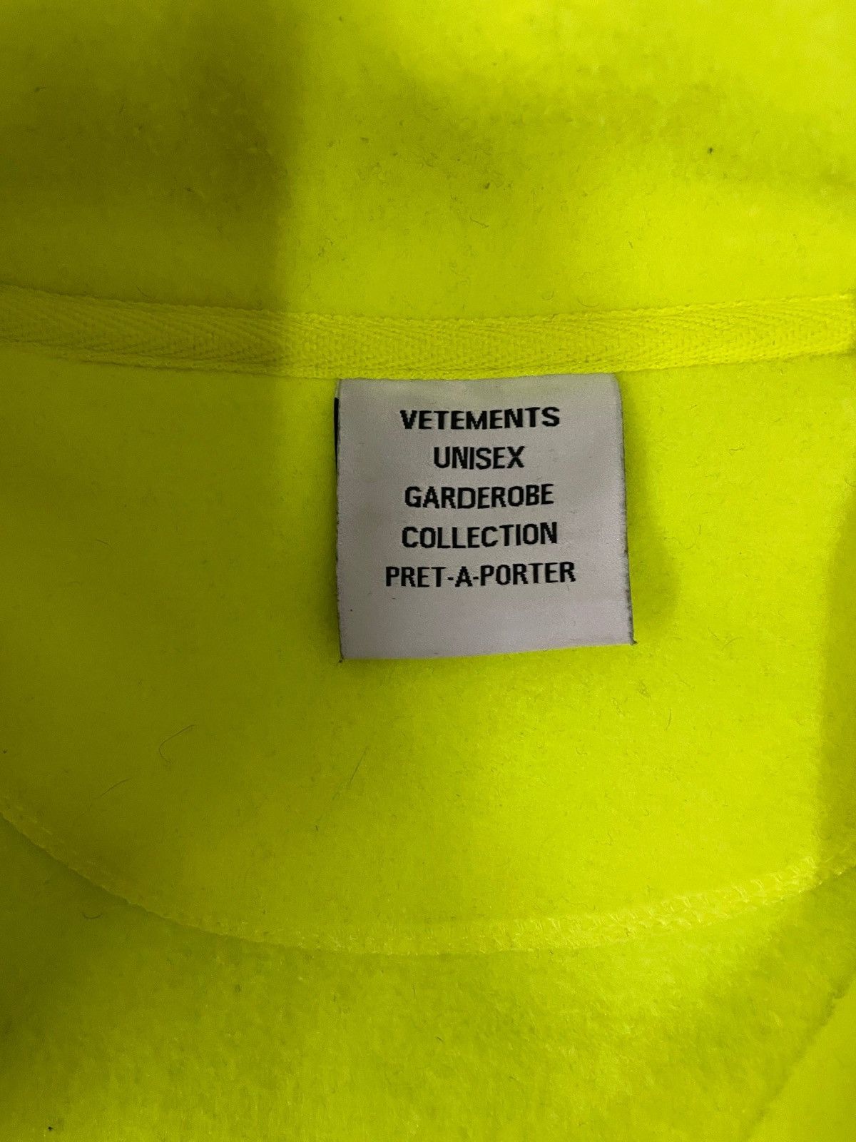 Vetements Vetements flou yellow fleece zip up jacket Size US XL / EU 56 / 4 - 5 Thumbnail