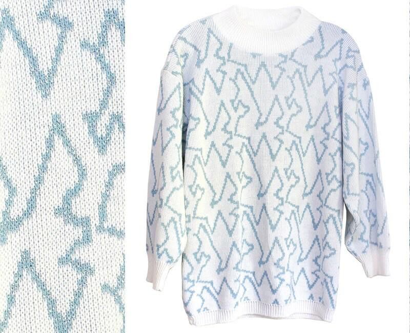 Designer Geometric Sweater Jumper Pullover Christmas Chanuka Size US M / EU 48-50 / 2 - 1 Thumbnail