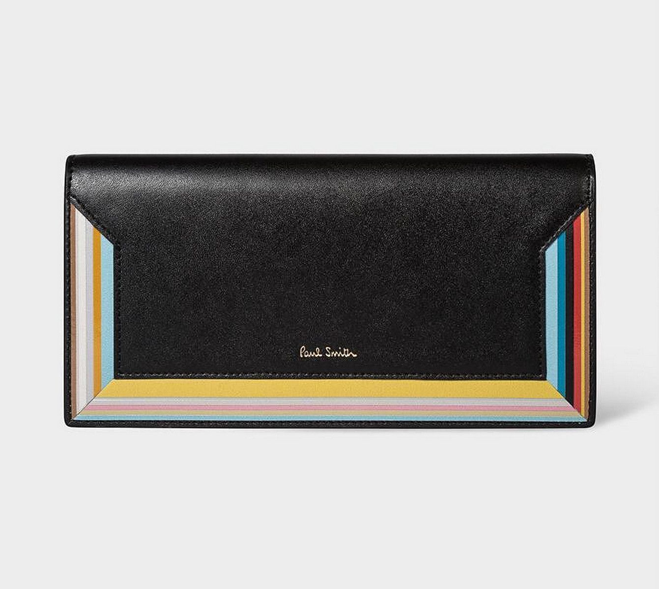Paul Smith PAUL SMITH black trifold signature stripe leather wallet Size ONE SIZE - 1 Thumbnail