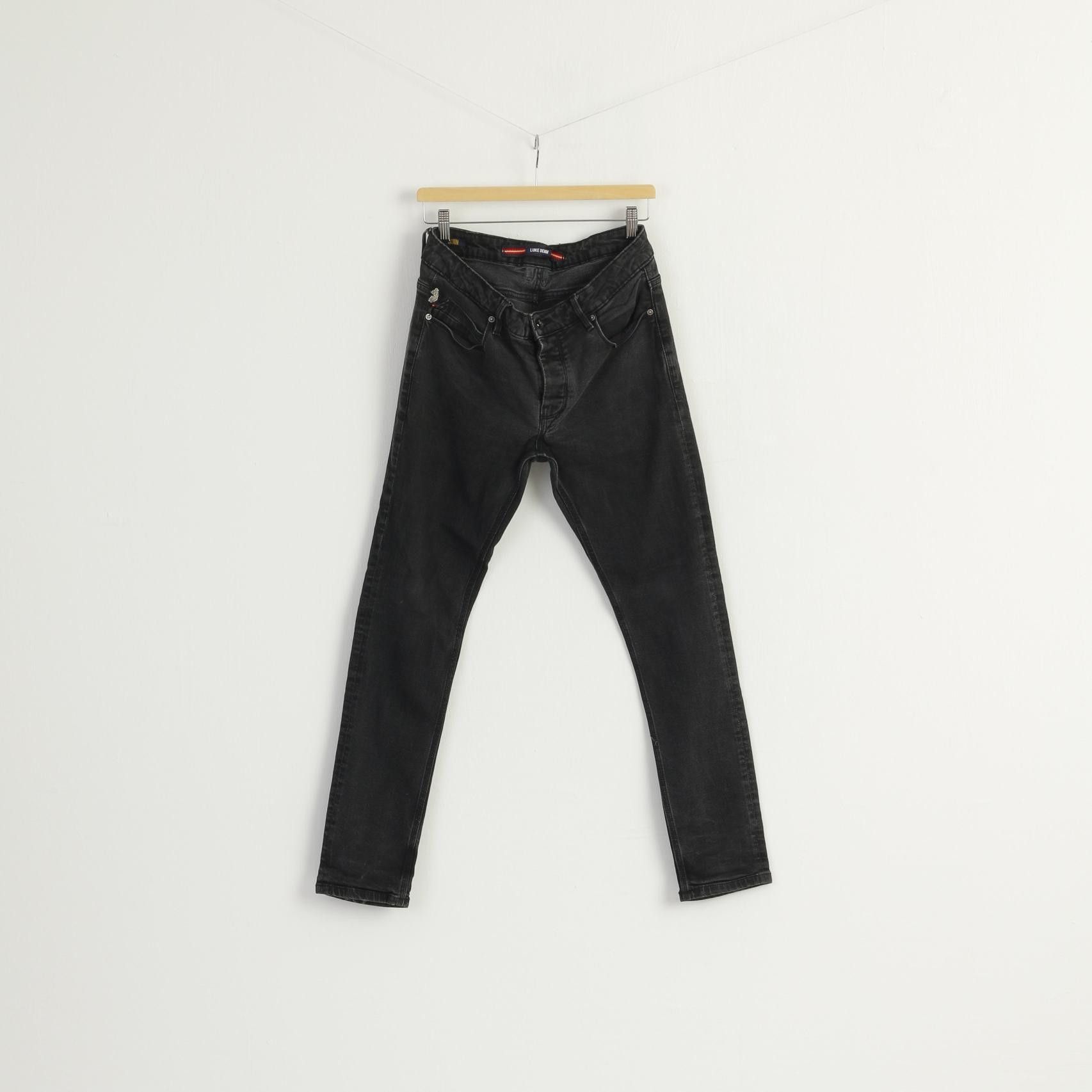 Vintage Luke Denim Men 34 Trousers Black Cotton Vacuum 8402 Size US 34 / EU 50 - 1 Thumbnail