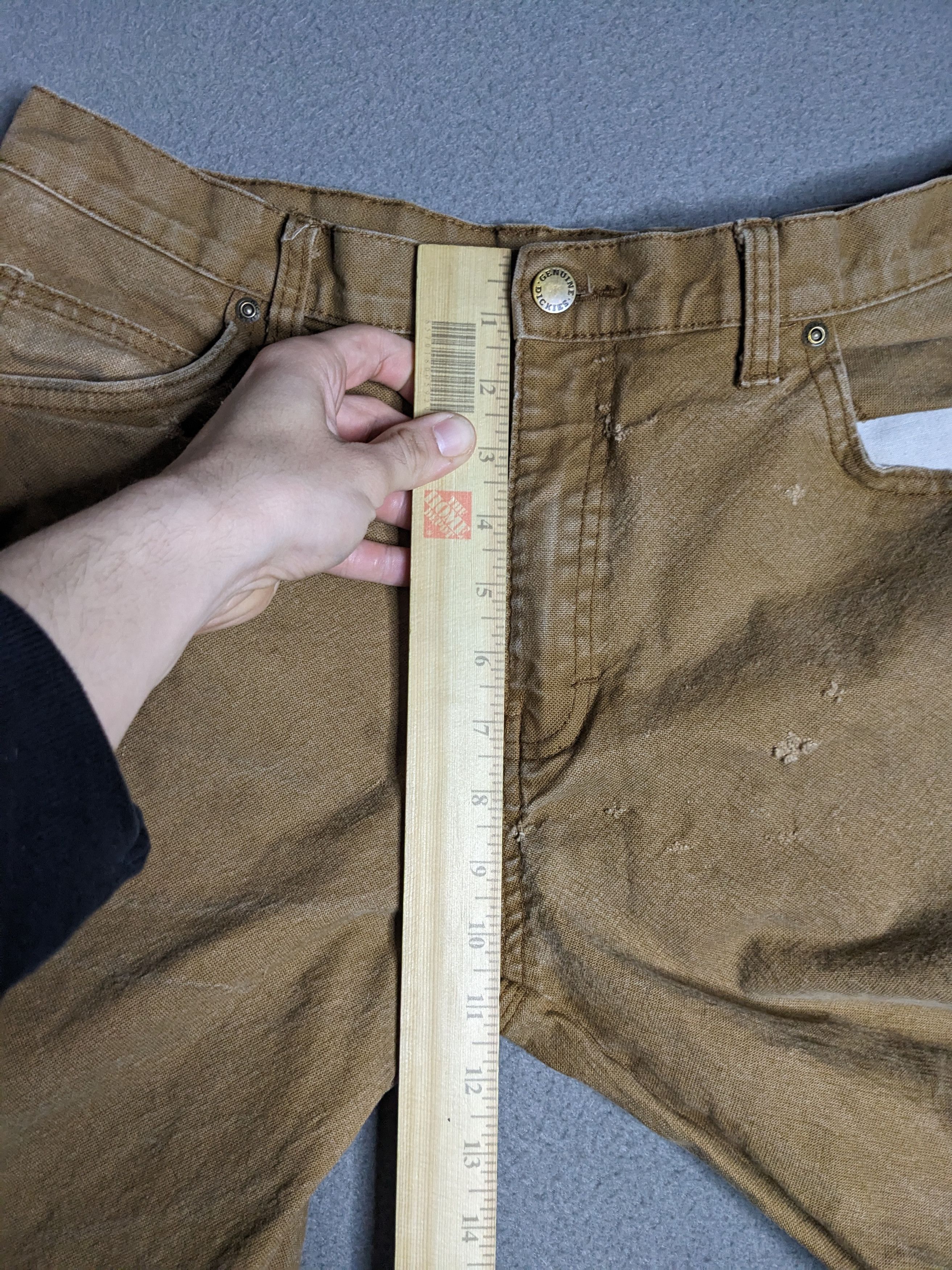 Dickies Dickies Carpenter Pants 32x29 Canvas Beige Distressed Faded Size US 32 / EU 48 - 14 Thumbnail