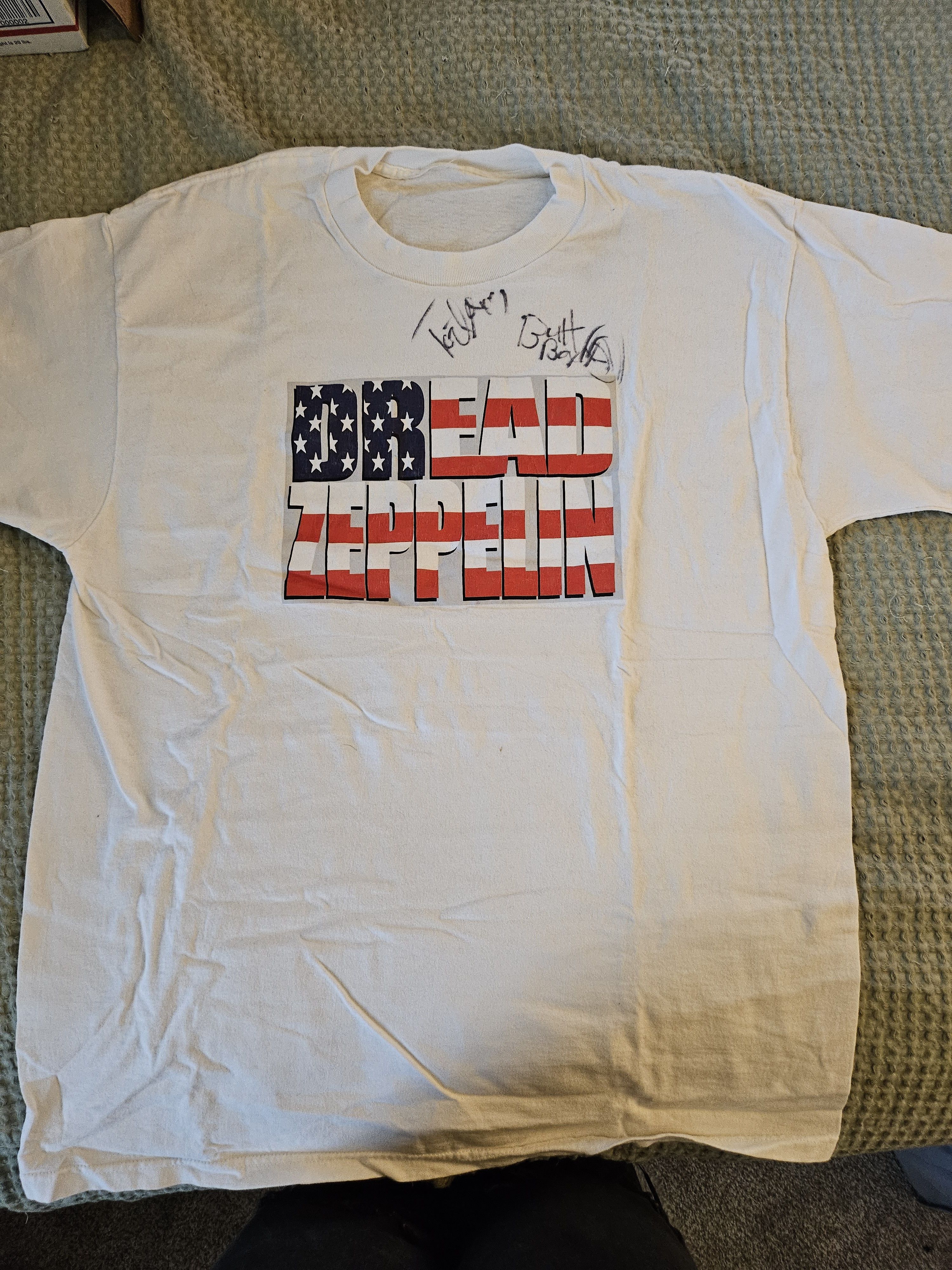 Band Tees Signed Dread Zeppelin Shirt XL Size US XL / EU 56 / 4 - 1 Thumbnail