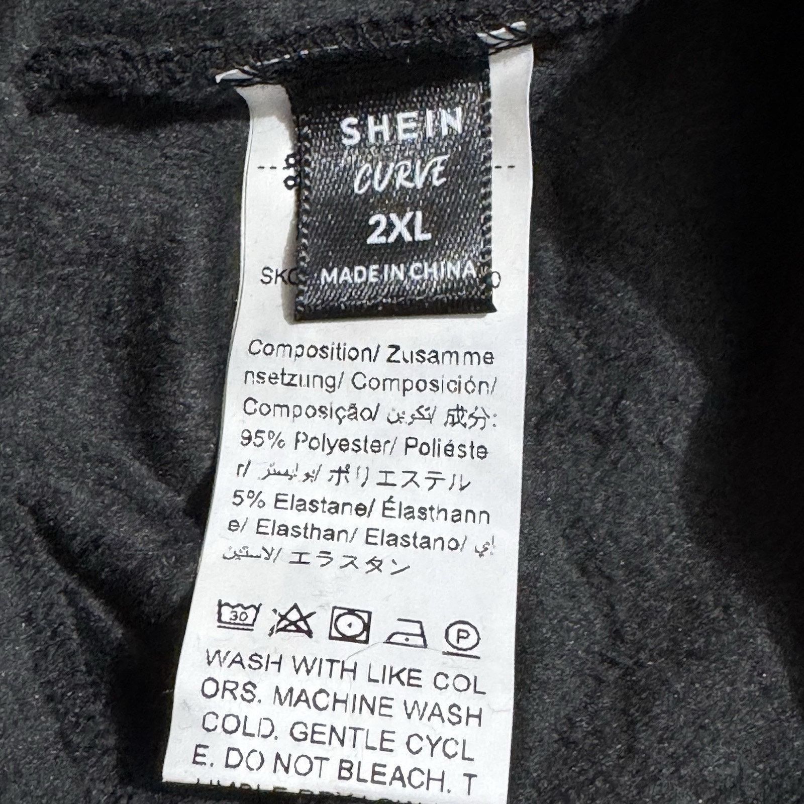 Shein SheIn Curve Leggings Womens 2XL Velour Stretchy Soft Cozy Size 34" / US 12 / IT 48 - 6 Thumbnail