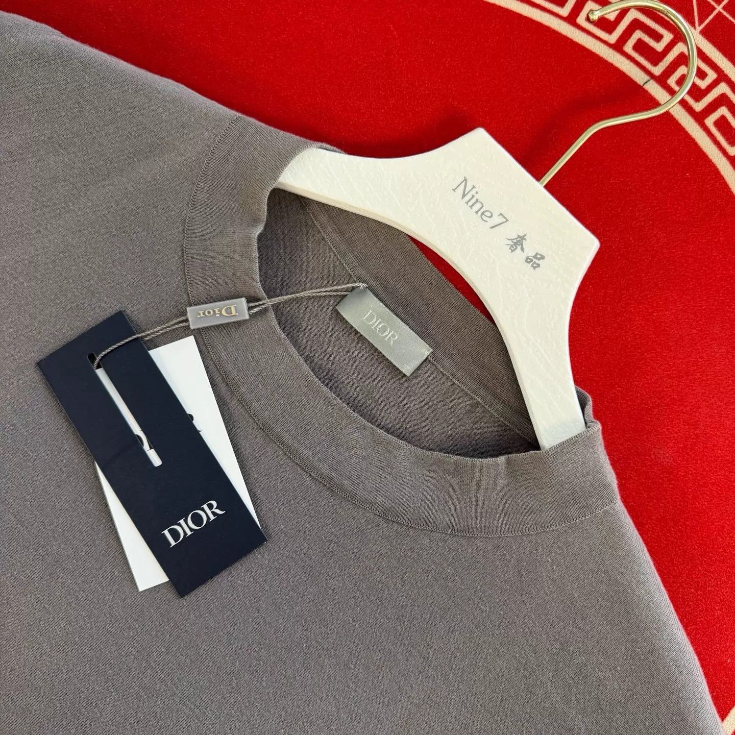 Dior DIOR 24 Flocked Logo Cotton Crew Short Tee Deep XL Size US XL / EU 56 / 4 - 3 Thumbnail