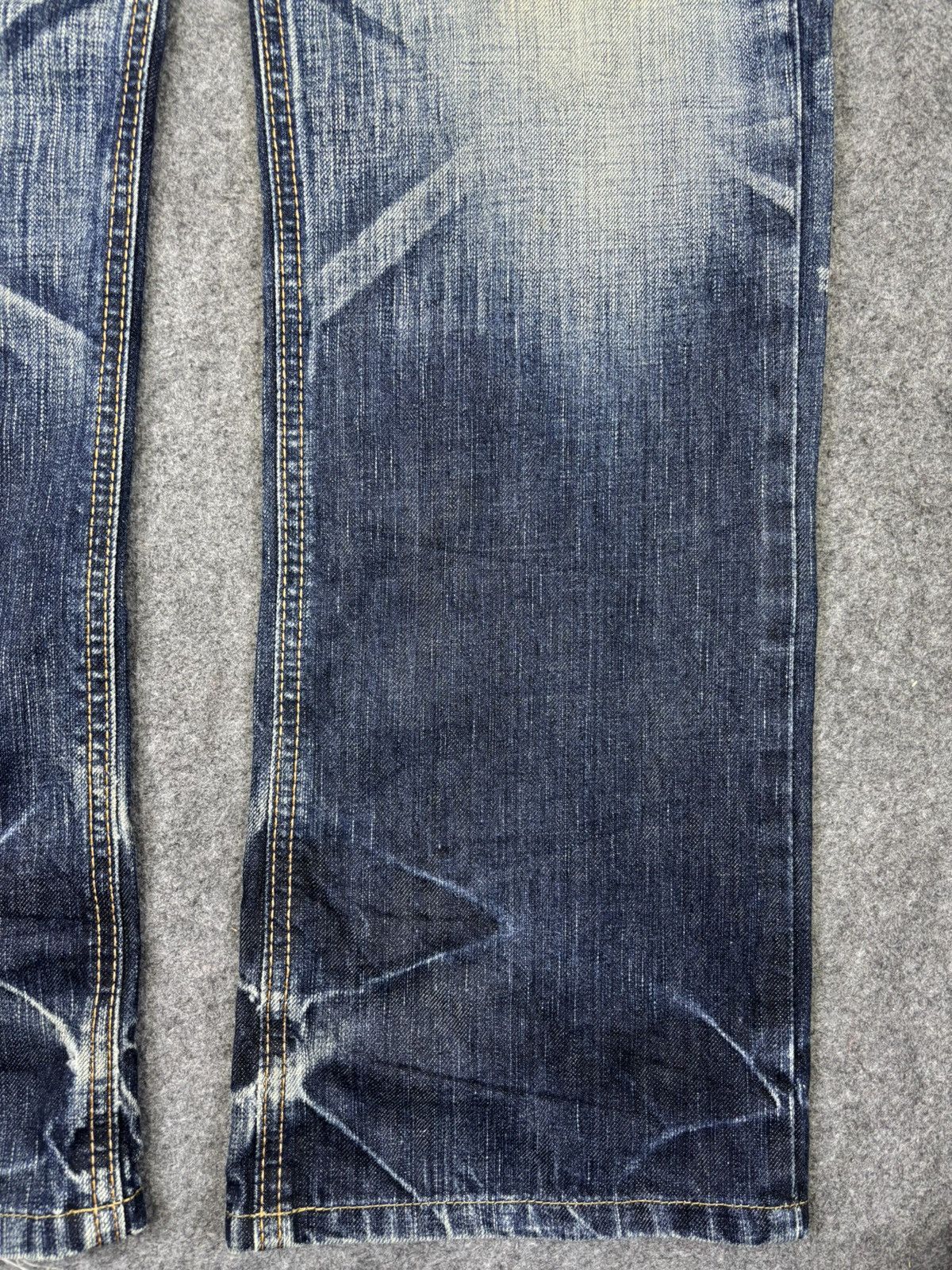 Edwin 💥Thrashed💥Sick Edwin Raw Fades Bush Denim F940 Size US 32 / EU 48 - 7 Thumbnail