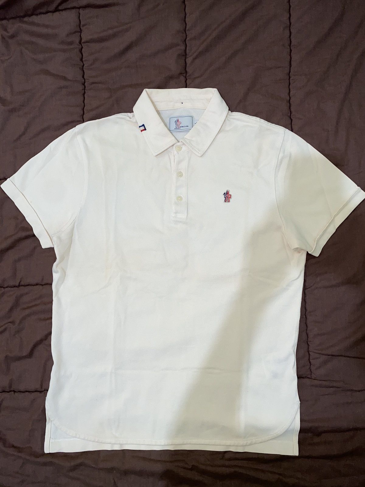 Moncler Grenoble Moncler grenoble off white polo Size US L / EU 52-54 / 3 - 4 Thumbnail