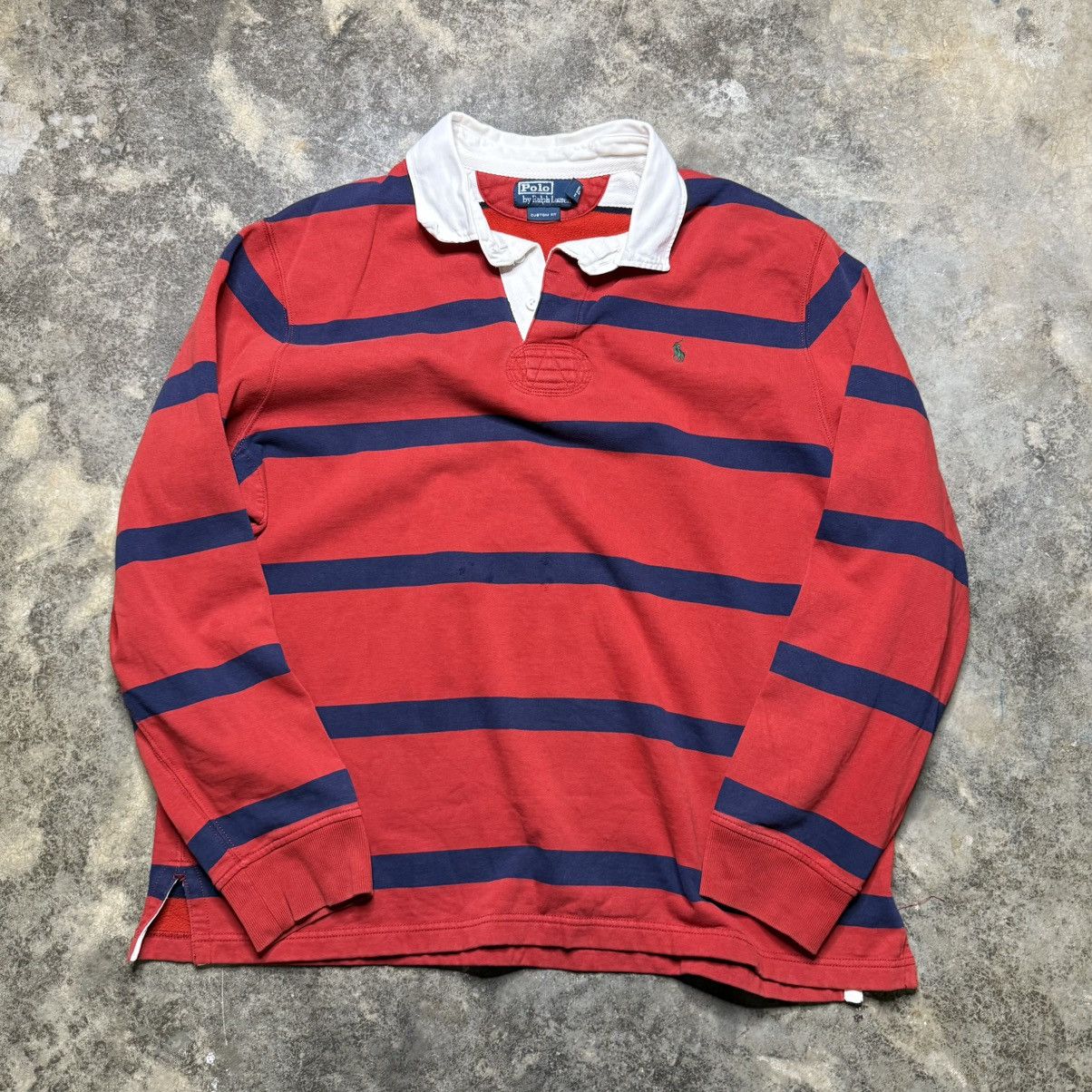Polo Ralph Lauren vintage ralph lauren rugby polo longsleeve collared shirt Size US XXL / EU 58 / 5 - 2 Thumbnail