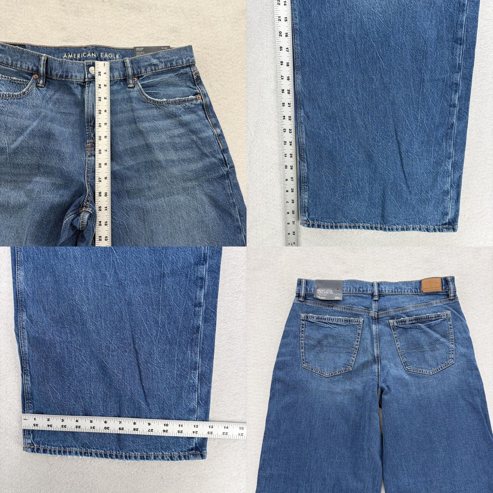 American Eagle Outfitters VINTAGE American Eagle Jeans Wide-Leg? Size 32" / US 10 / IT 46 - 8 Thumbnail