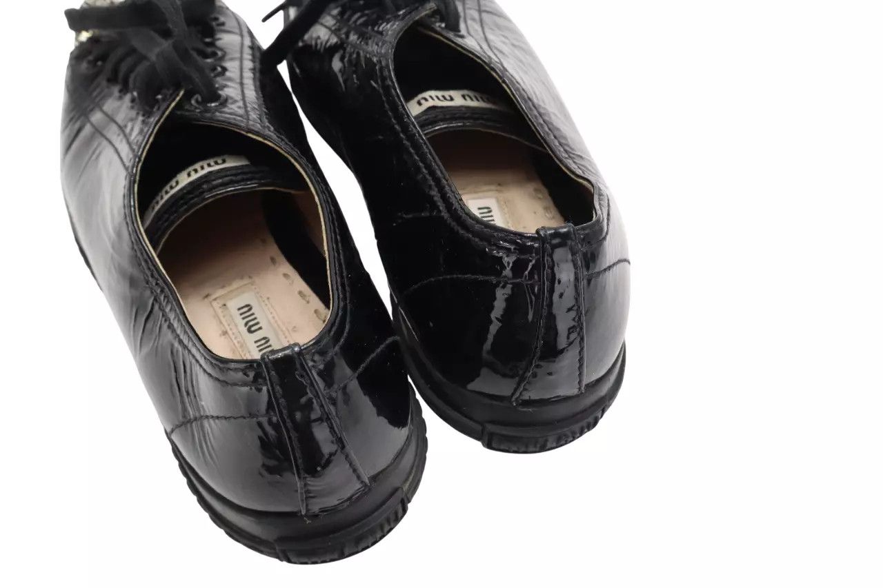Miu Miu MIU MIU Sneakers Women's EU 37 / UK 4 Leather Low Top Shiny Size US 6.5 / IT 36.5 - 7 Thumbnail