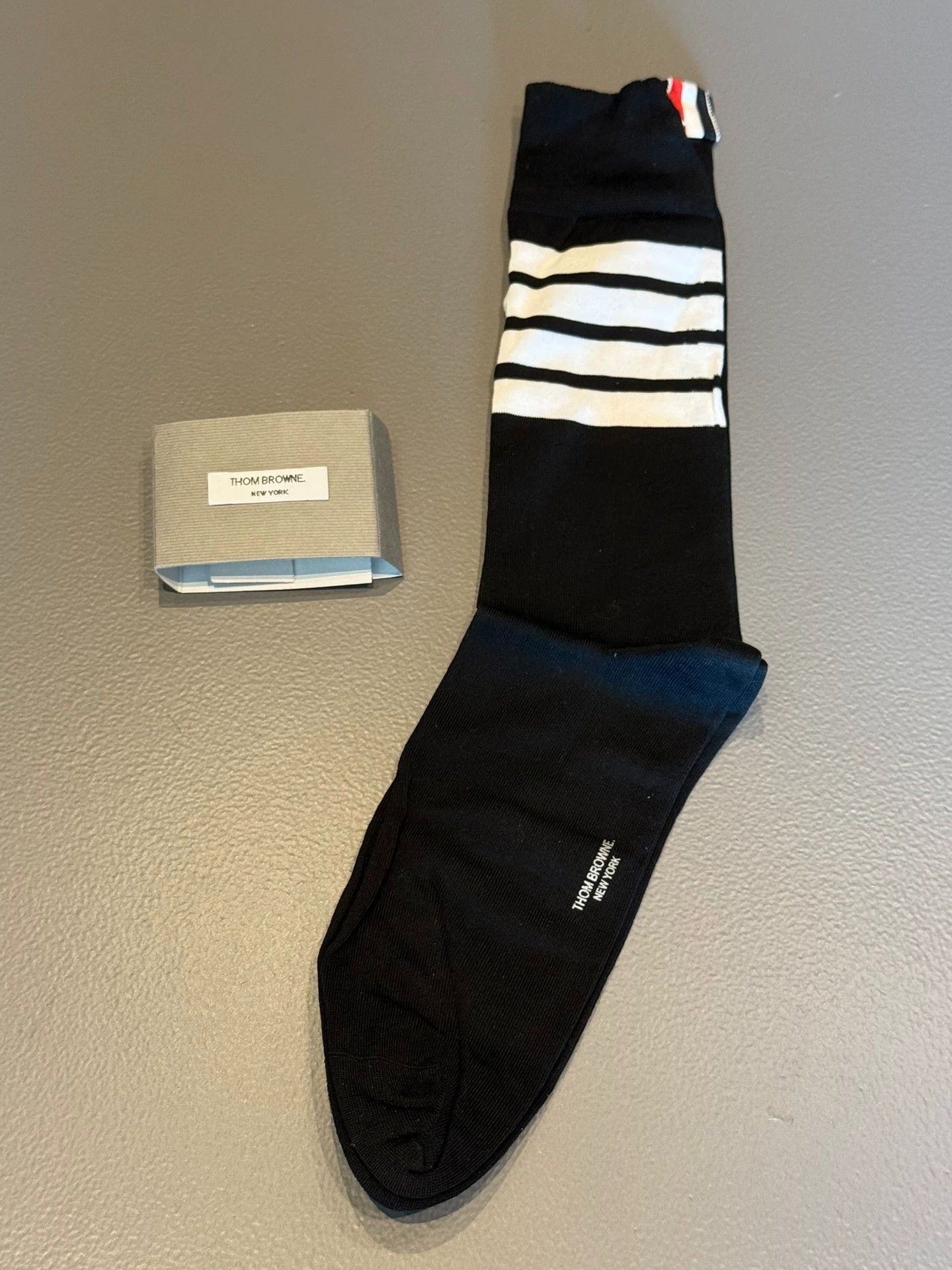 Thom Browne Thom Browne Men's Classic 4-Bar Mid-Calf Socks Black Size ONE SIZE - 2 Thumbnail
