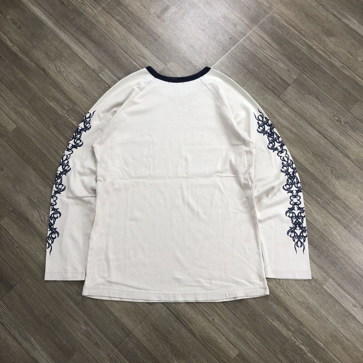 If Six Was Nine × Japanese Brand × Le Grande Bleu (L.G.B.) 1990s Uniqlo Larkins Poem Cross Goa Lgb Style Longsleeve Size US M / EU 48-50 / 2 - 13 Thumbnail