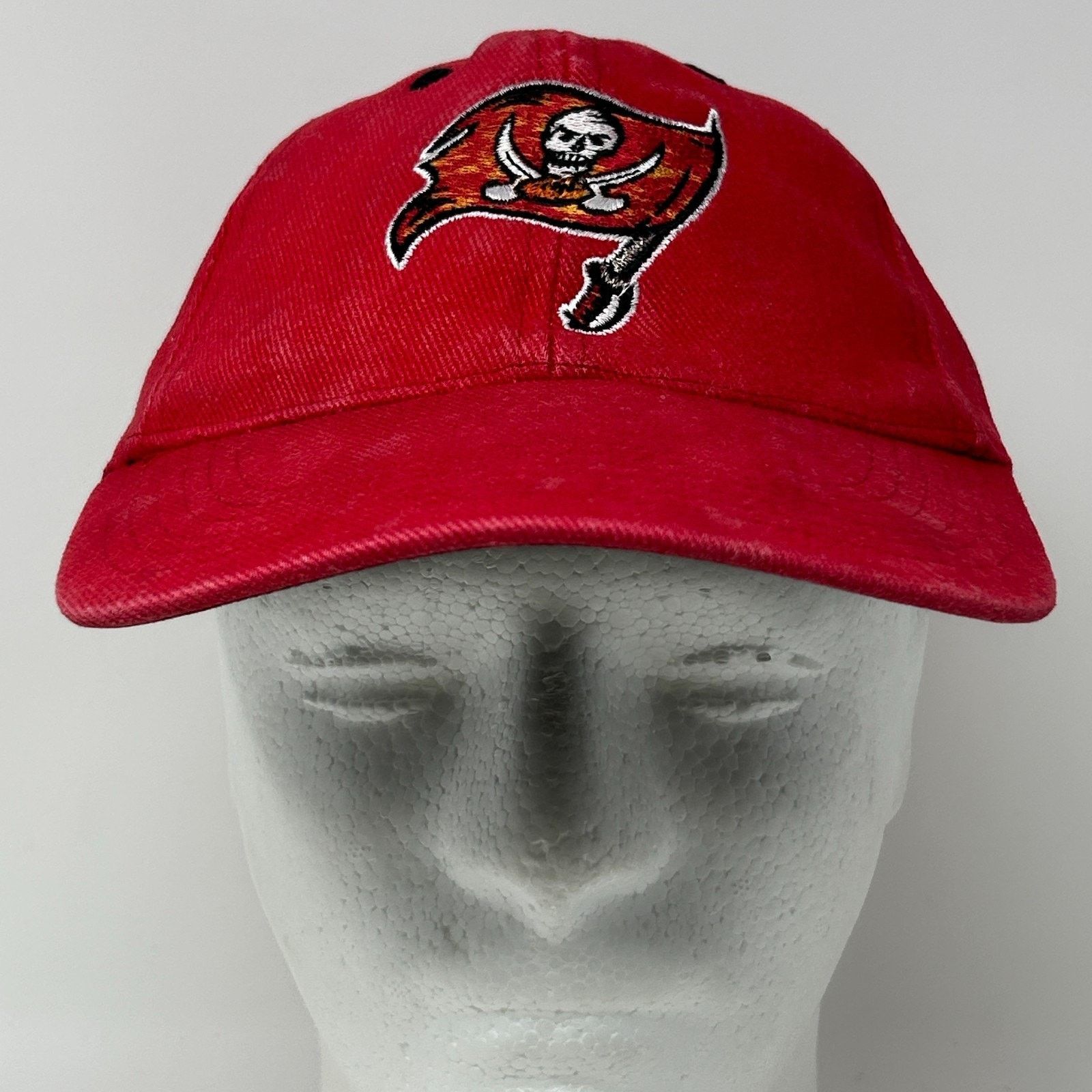 Other Vintage 90s Tampa Bay Buccaneers Hat Cap Red Bleach Spotted Size ONE SIZE - 2 Thumbnail