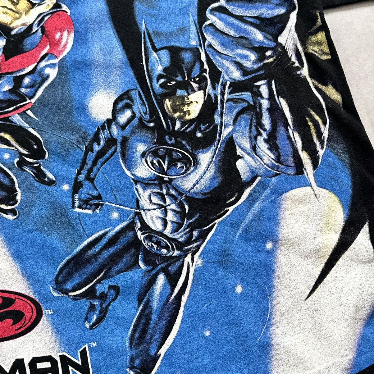 DC Comics RARE Vintage 1997s Batman & Robin T-Shirt Dc Comics Marvel Size US M / EU 48-50 / 2 - 6 Thumbnail