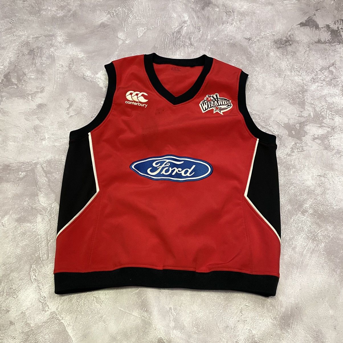 Canterbury of New Zealand × Ford × Vintage Vintage Canterbury Ford Wizards Vest Size US L / EU 52-54 / 3 - 1 Thumbnail