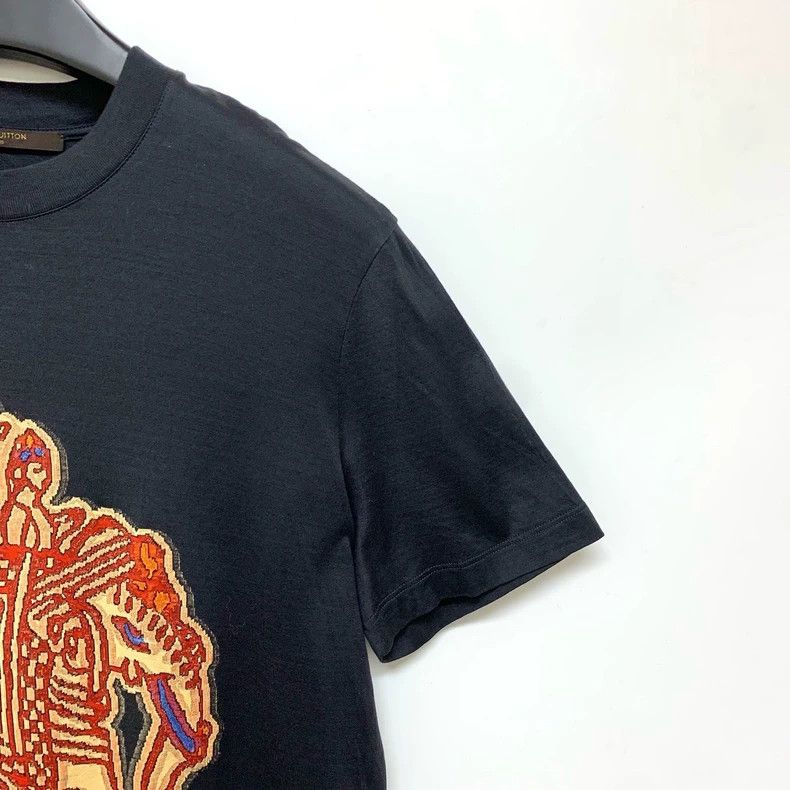 Louis Vuitton Louis Vuitton Black Elephant Embroidered Short Sleeve Size US M / EU 48-50 / 2 - 6 Thumbnail