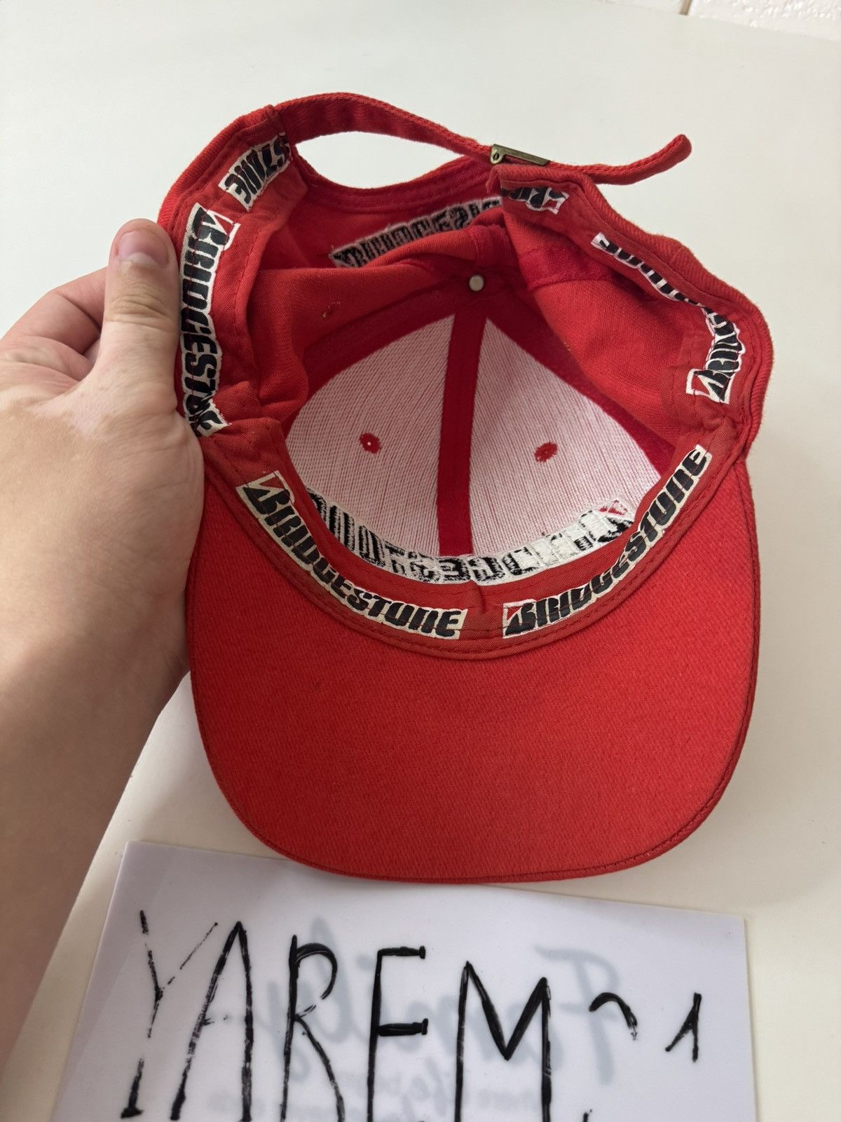 Vintage Bridgestone motorsport vintage cap hat Size ONE SIZE - 4 Thumbnail