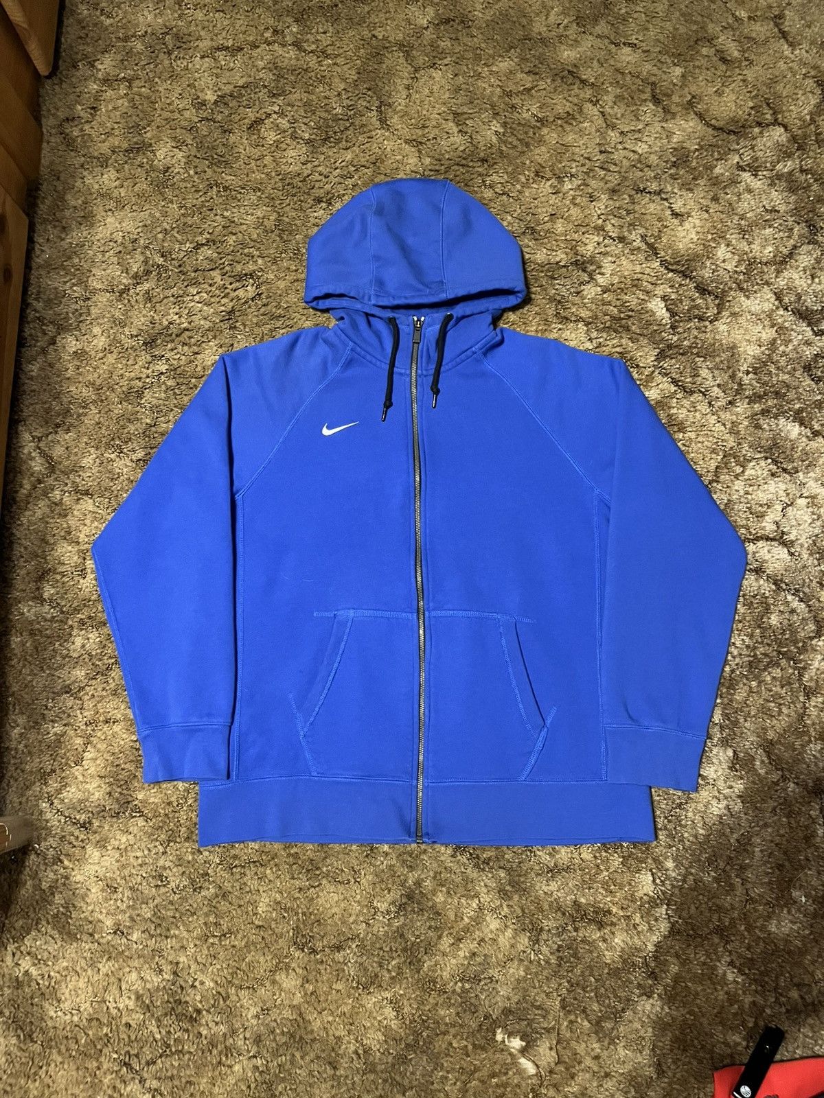 Nike Nike Small Check Full Zip Up Hoodie Blue Large Size US L / EU 52-54 / 3 - 1 Thumbnail