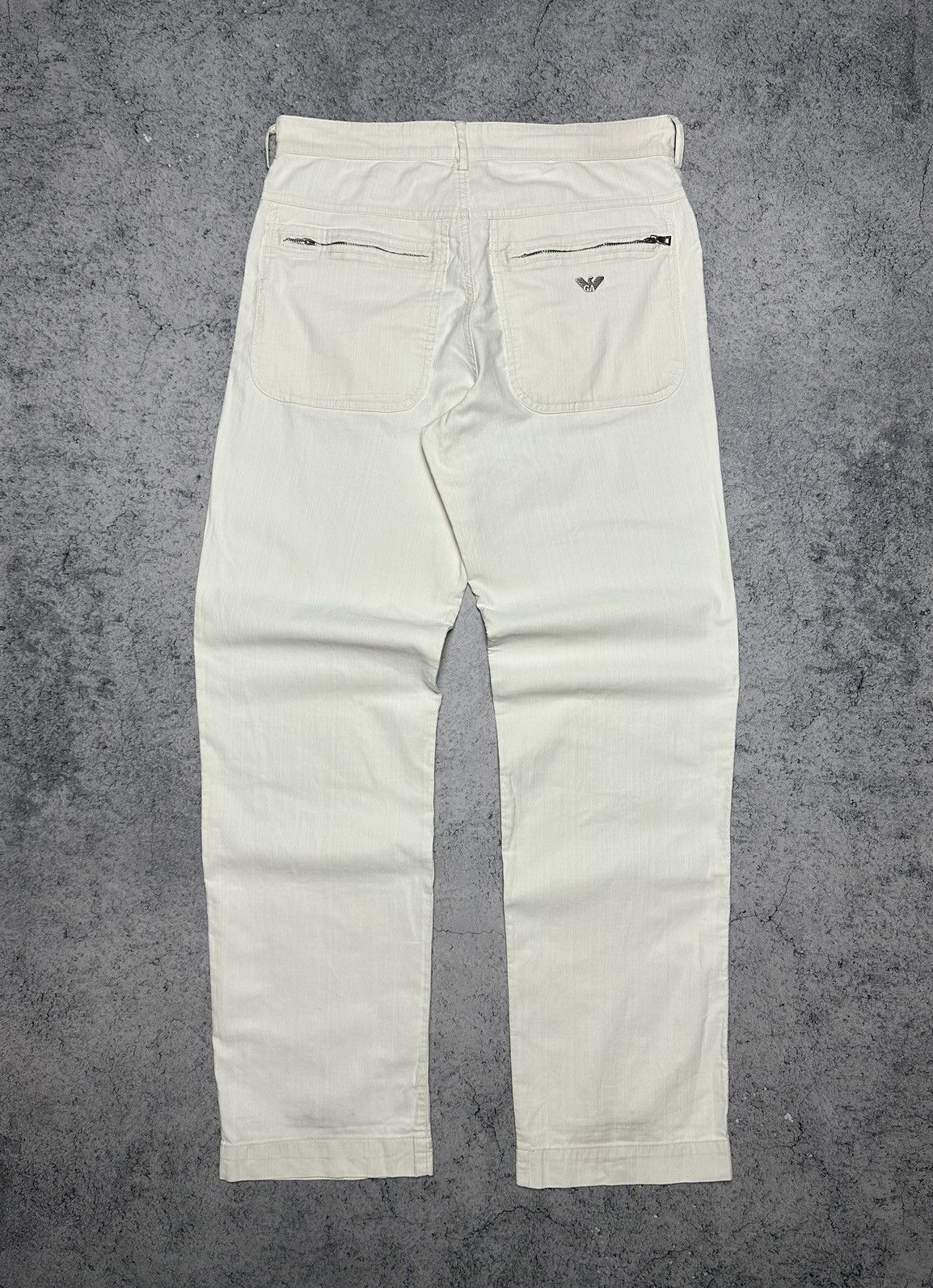 Giorgio Armani Vintage Armani Jeans Metal Logo Pants Jeans Size US 33 - 1 Thumbnail