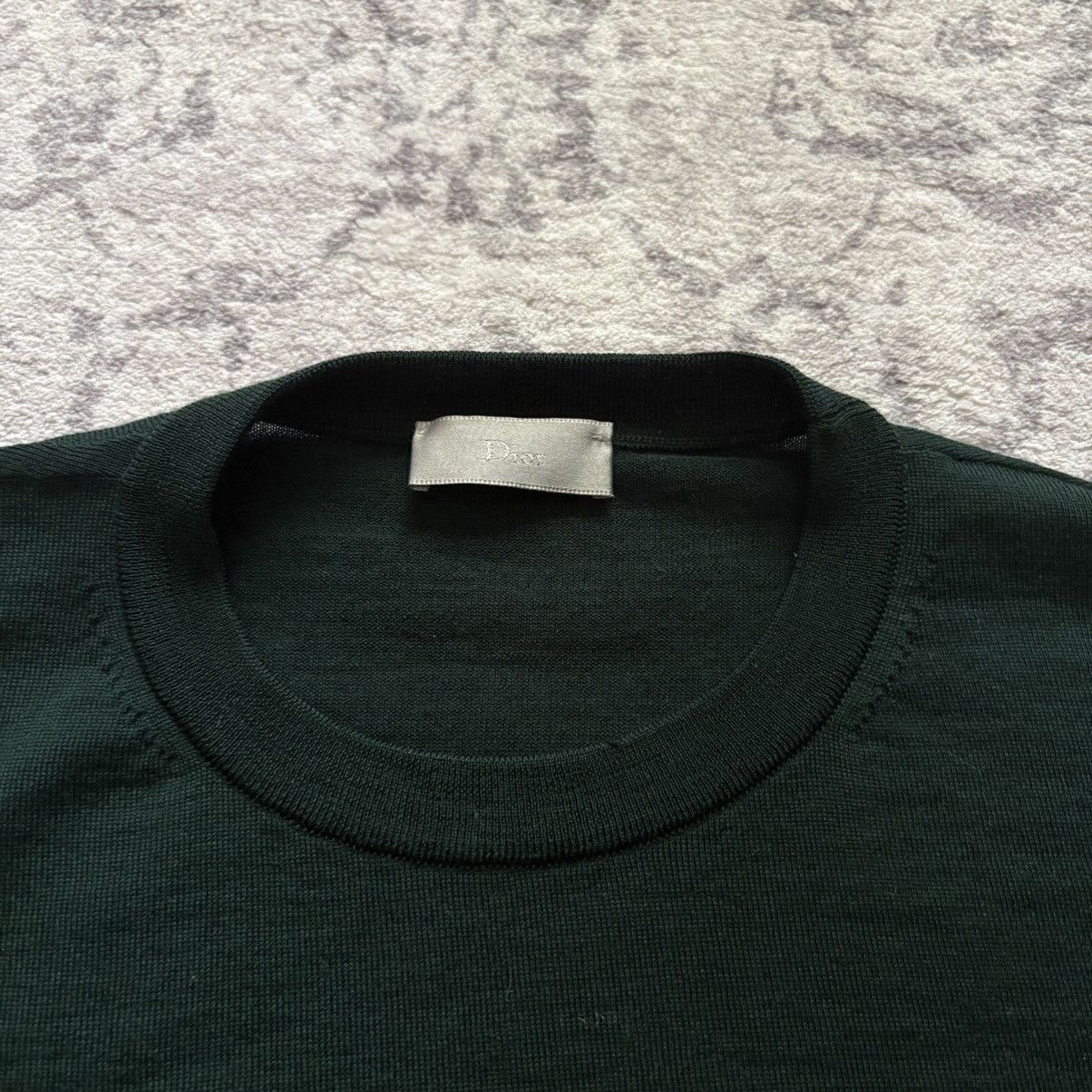 Dior Dior Bee Embroidered Knit Wool Sweater Green | Size S Size US S / EU 44-46 / 1 - 4 Thumbnail