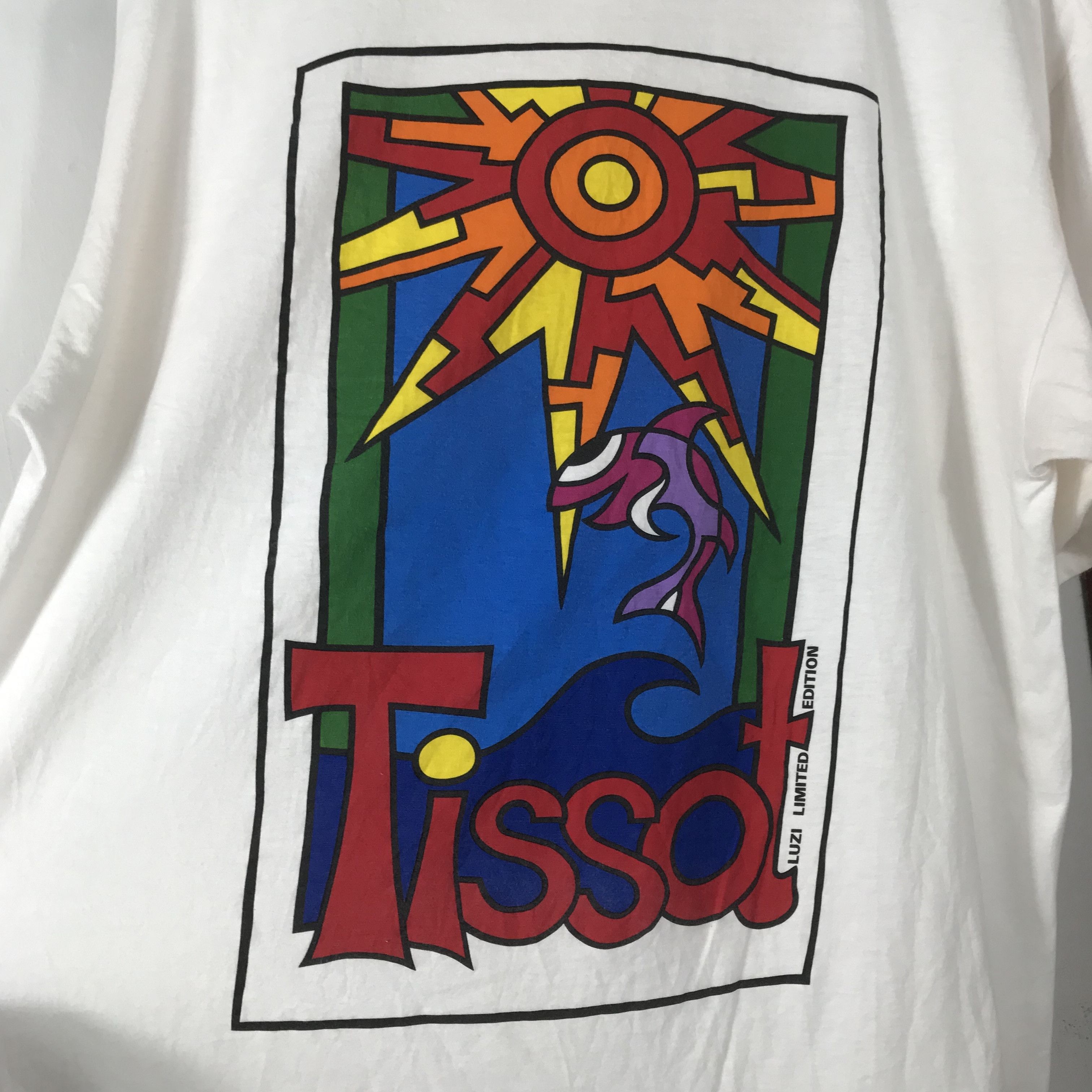 Tissot vintage 90s tissot LUZI limited edition Swiss Promo Shirt Size US XL / EU 56 / 4 - 4 Thumbnail