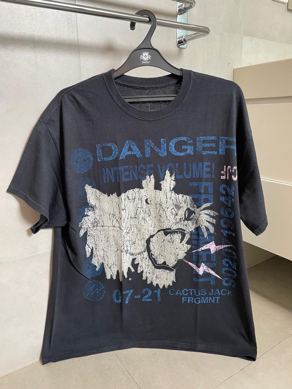 Travis Scott Cactus Jack For Fragment Danger Tee Shirt
