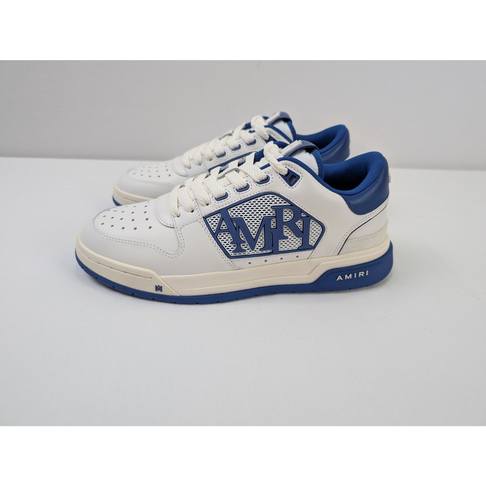 Amiri o1rshd1 Q:2 / Classic Low top Sneakers in White/Blue Size US 10 / EU 43 - 10 Thumbnail