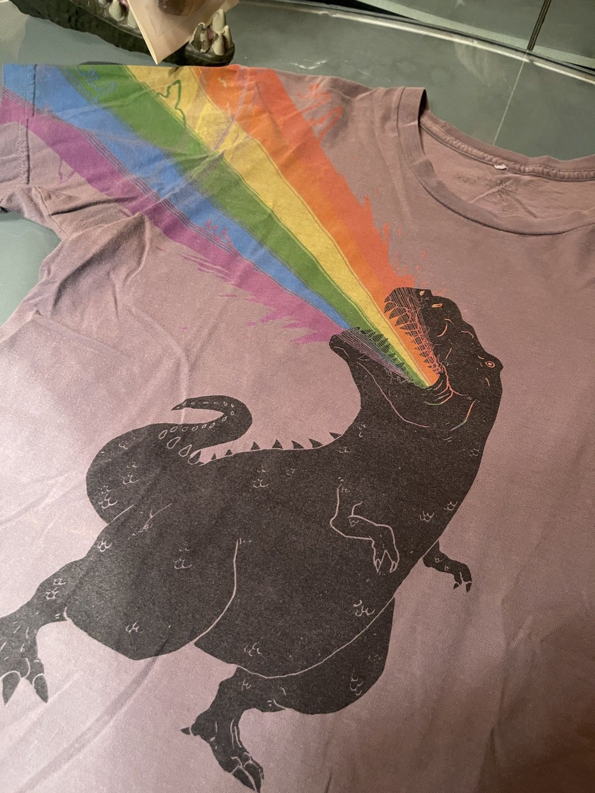 Threadless DINO PRIDE! Technicolour Rex T-Shirt/Threadless Size US M / EU 48-50 / 2 - 2 Thumbnail