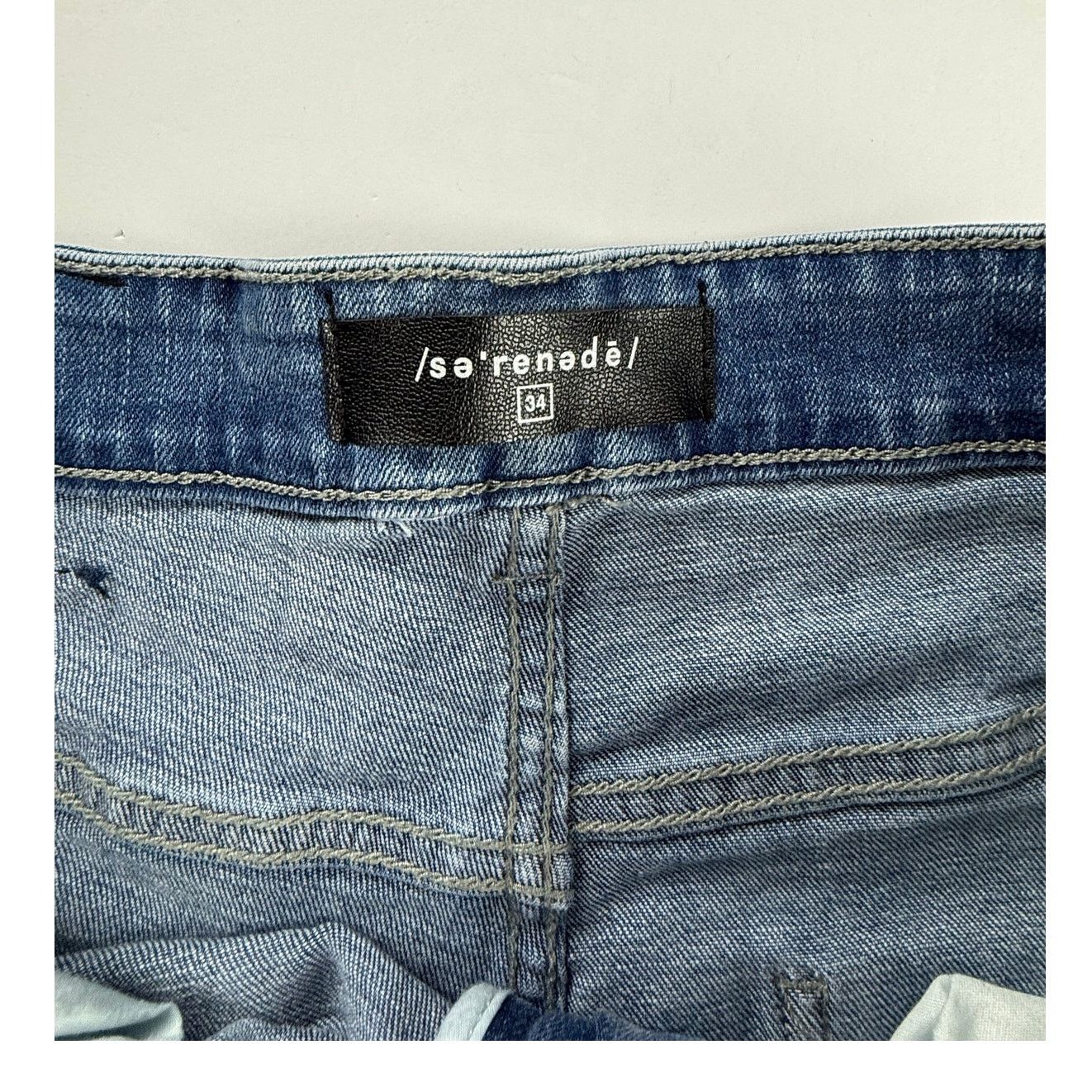 SERENEDE Serenede Patchwork Denim Jeans - 34x32 - Excellent! Size US 34 / EU 50 - 3 Thumbnail