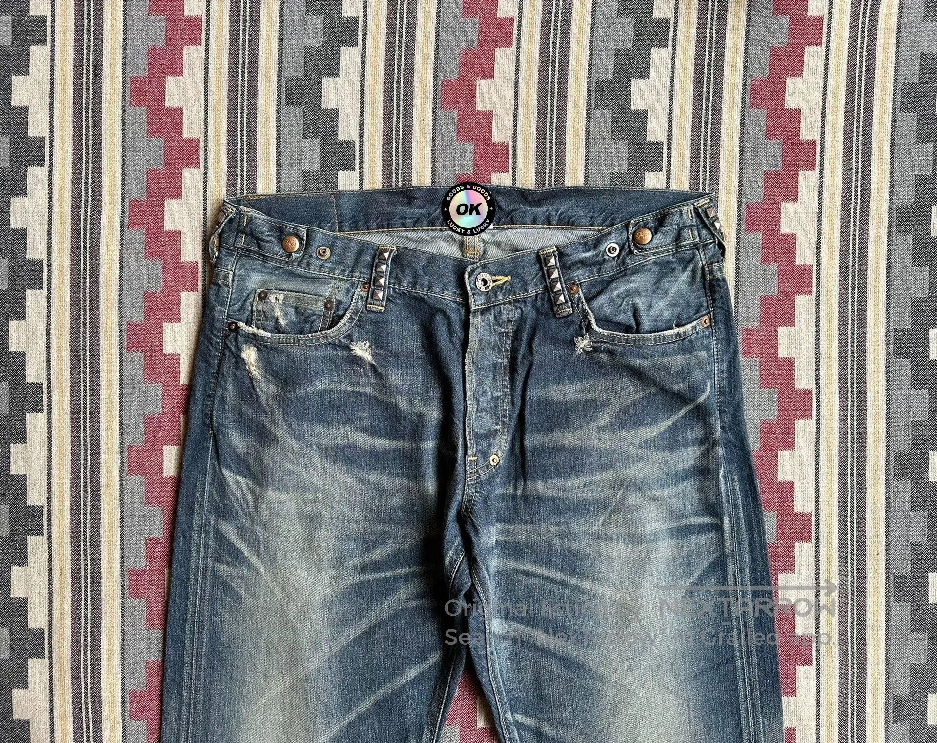 Prps Prps Heavy Washed Distressed Jeans. Size US 34 / EU 50 - 4 Thumbnail