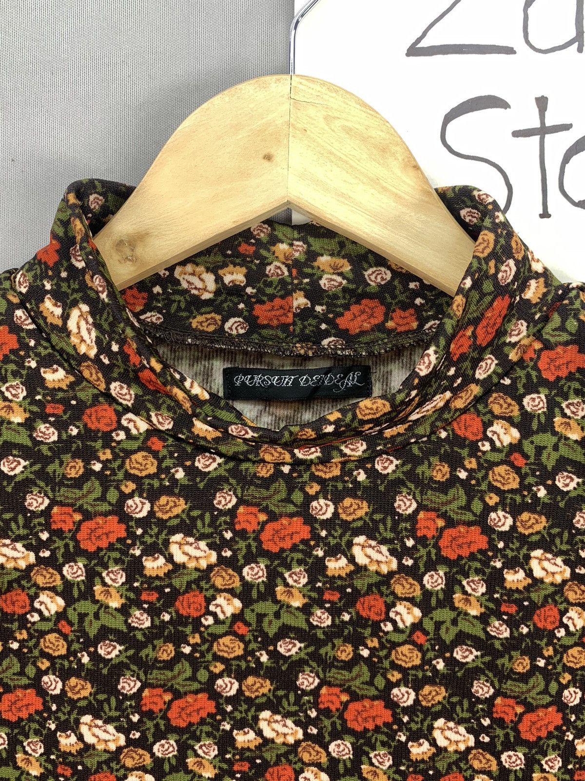 Japanese Brand × Other × Vintage Vintage Y2K Pursuit De Ideal Floral Red Blouse Size S / US 4 / IT 40 - 3 Thumbnail