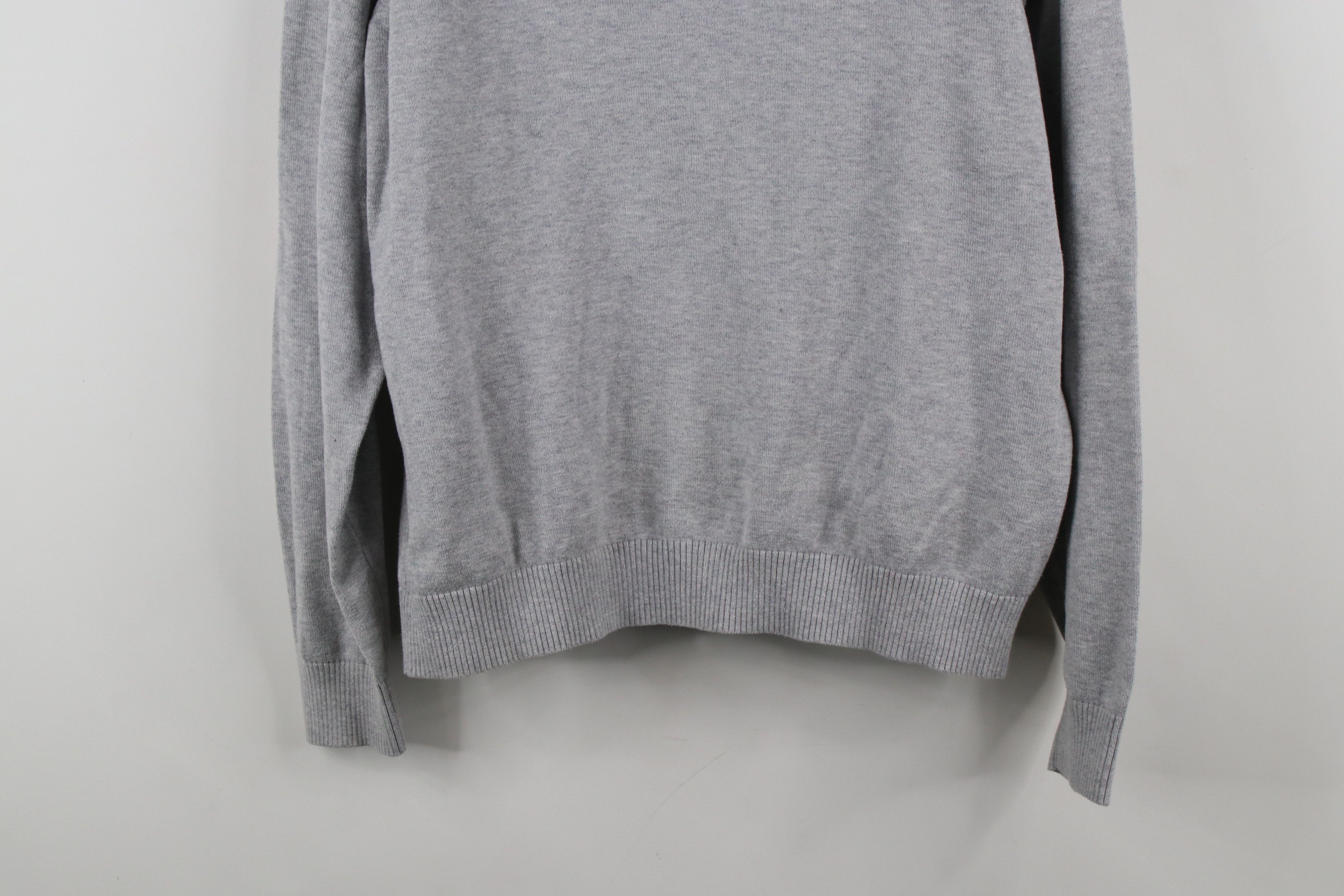 Vineyard Vines × Vintage Vineyard Vines Cotton Knit Half Zip Pullover Sweater Gray Size US M / EU 48-50 / 2 - 3 Thumbnail