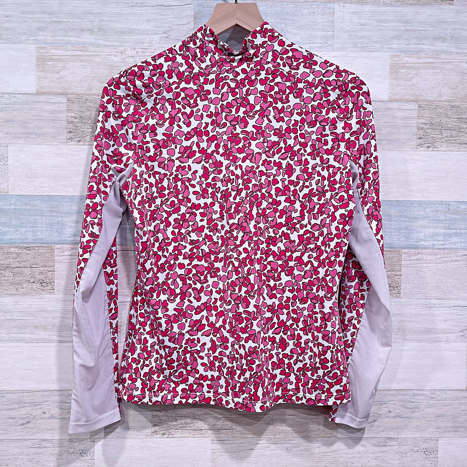 Other TAIL Long Sleeve UV Golf 1/4 Zip Top Pink White Womens Small Size S / US 4 / IT 40 - 4 Thumbnail