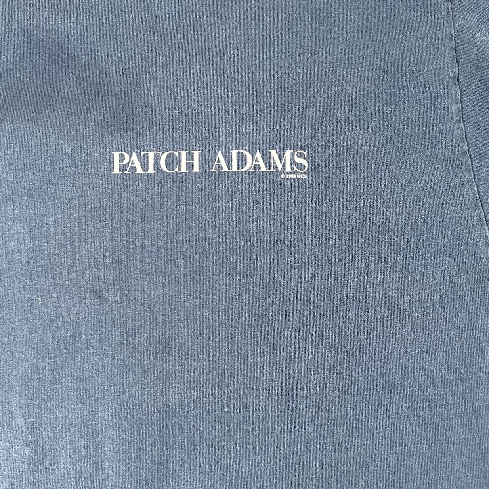 Vintage VINTAGE 90s Movie Promo T Shirt Patch Adams Robin Williams 1998 XL Navy Blue Mens Alstyle Apparel & Activewear T-Shirt Size US XL / EU 56 / 4 - 3 Thumbnail