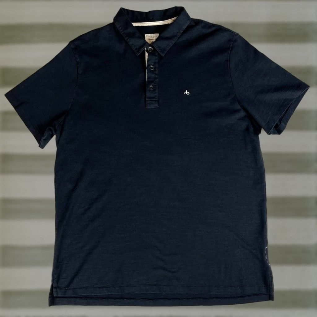 Rag & Bone rag & bone Polo Shirt Men's XL Black Classic Shirt Men XL Polo Shirt - Rag & Bone Vintage? Size US XL / EU 56 / 4 - 1 Thumbnail