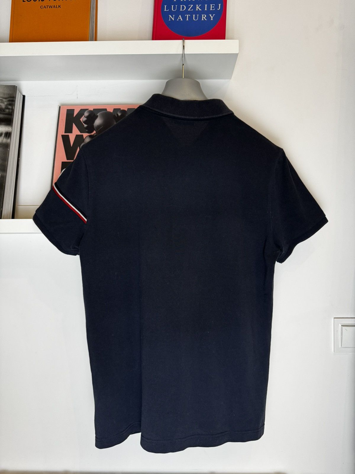 Moncler Moncler Designer Polo T-Shirt Navy high end luxury patch Size US L / EU 52-54 / 3 - 4 Thumbnail