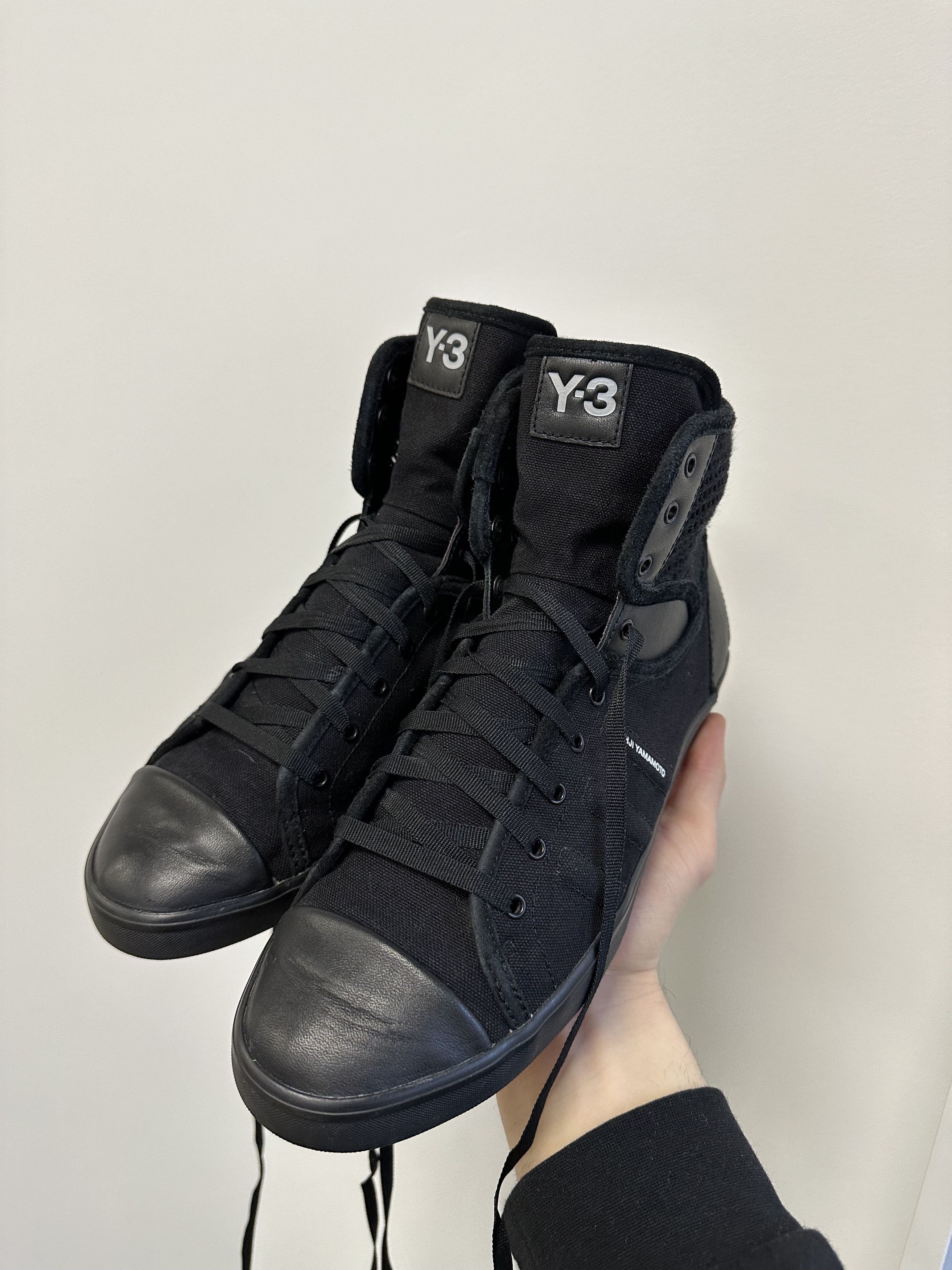 Adidas Y-3 Yohji Yamamoto Adidas Hi Top Sneakers 6004AC Size US 7.5 / IT 37.5 - 4 Thumbnail
