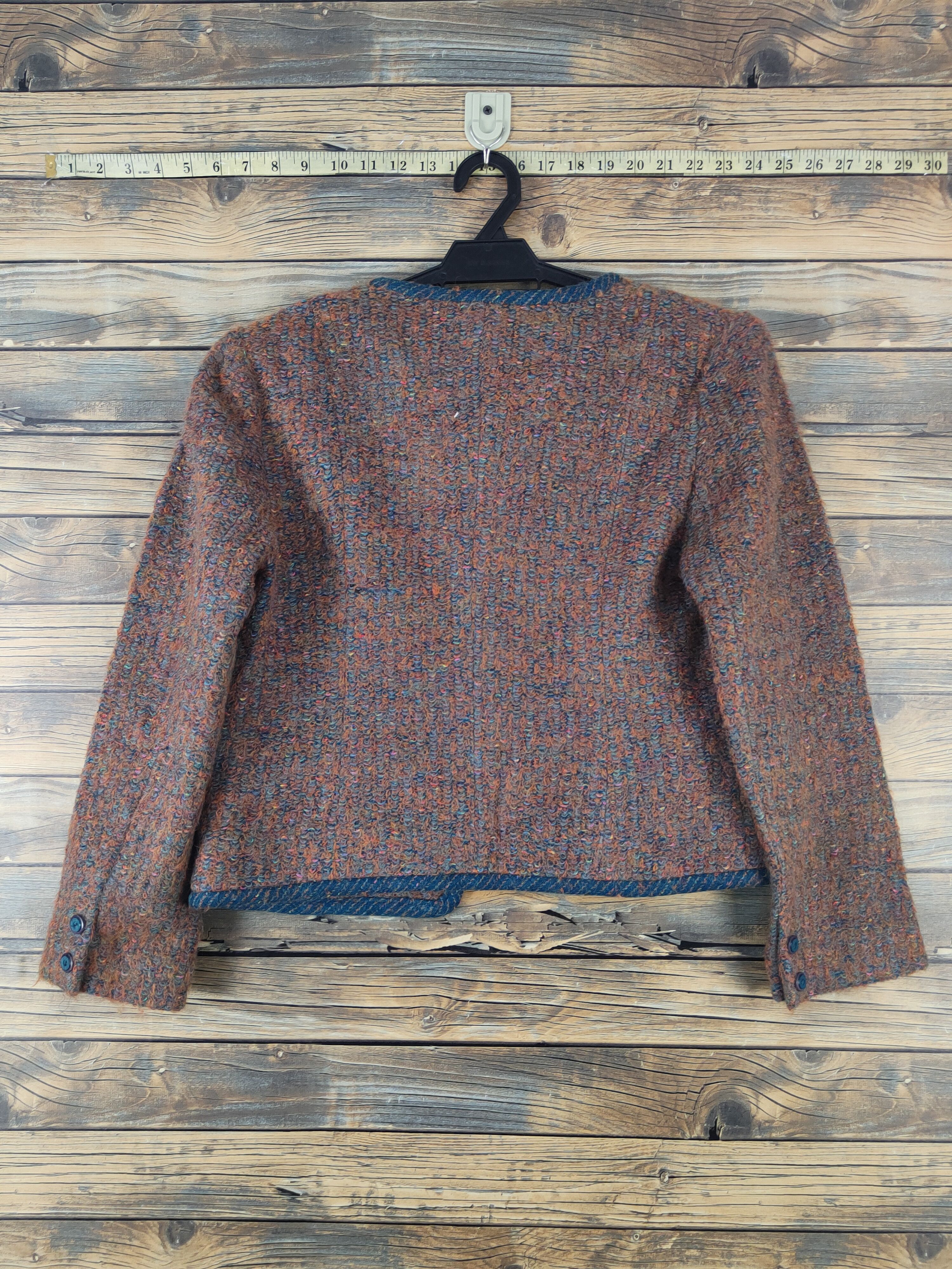 Homespun Knitwear Dorian Brown Knitwear Crop Top Jackets #W1750 Size S / US 4 / IT 40 - 7 Thumbnail